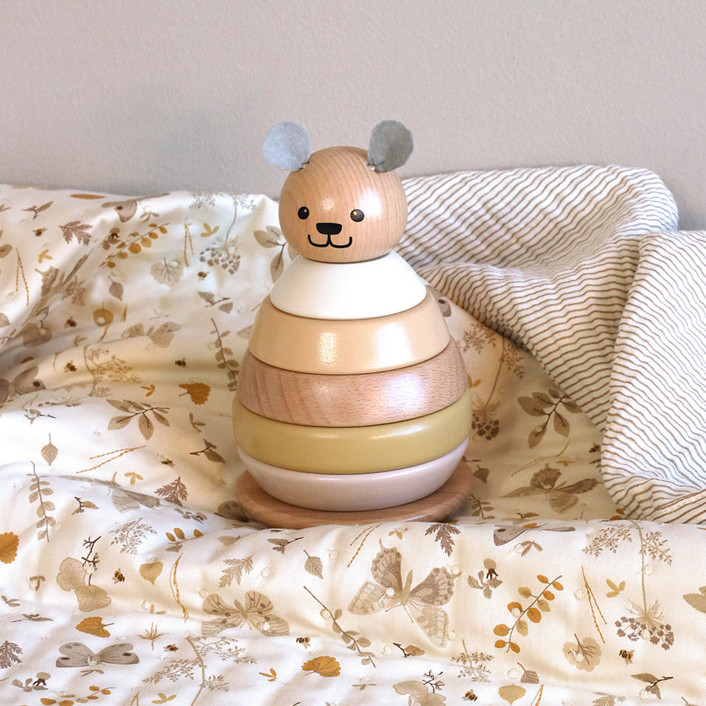 Stapelspielzeug, FSC 100% - Bär - Mix Harvest