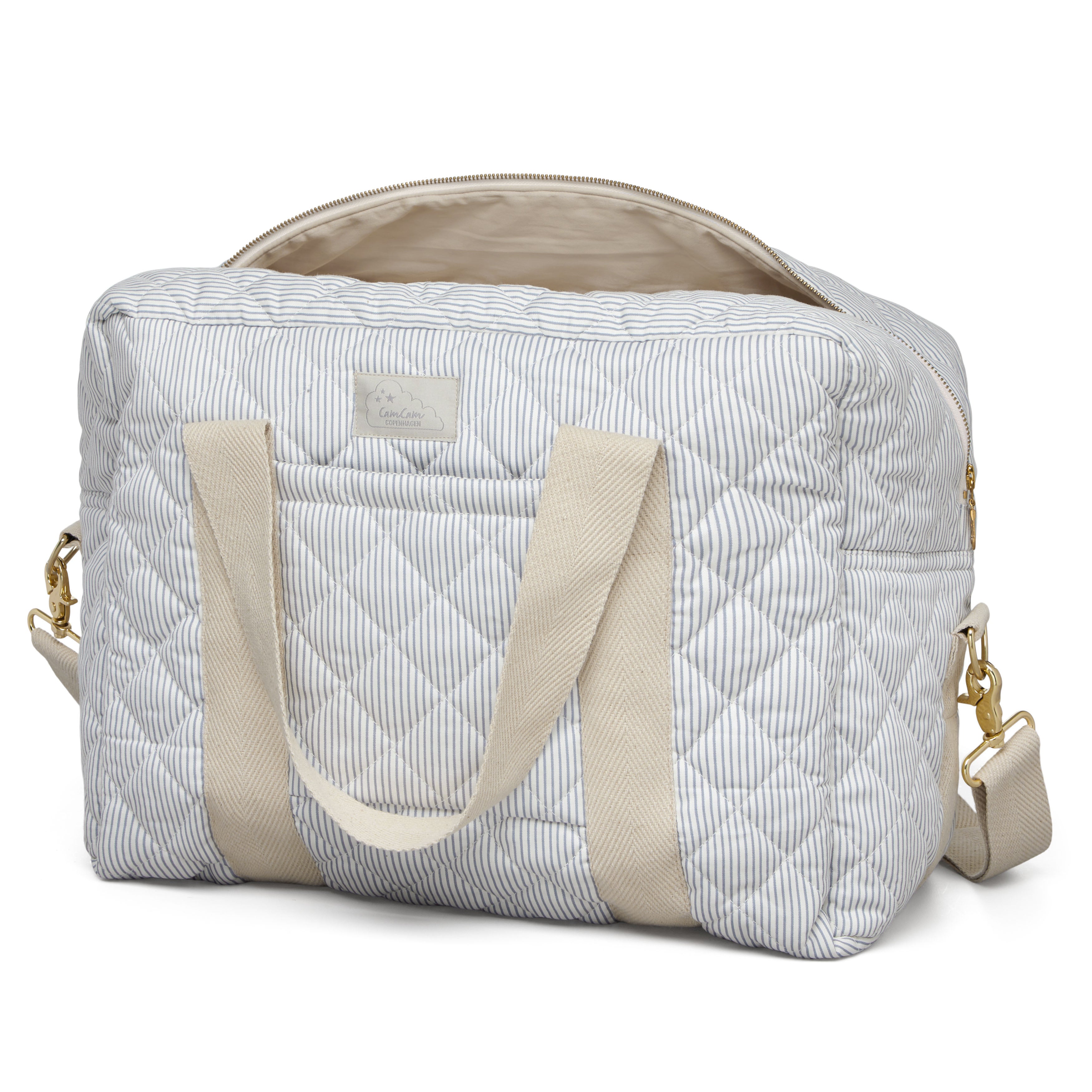 Wickeltasche, groß - OCS - Classic Stripes Blue