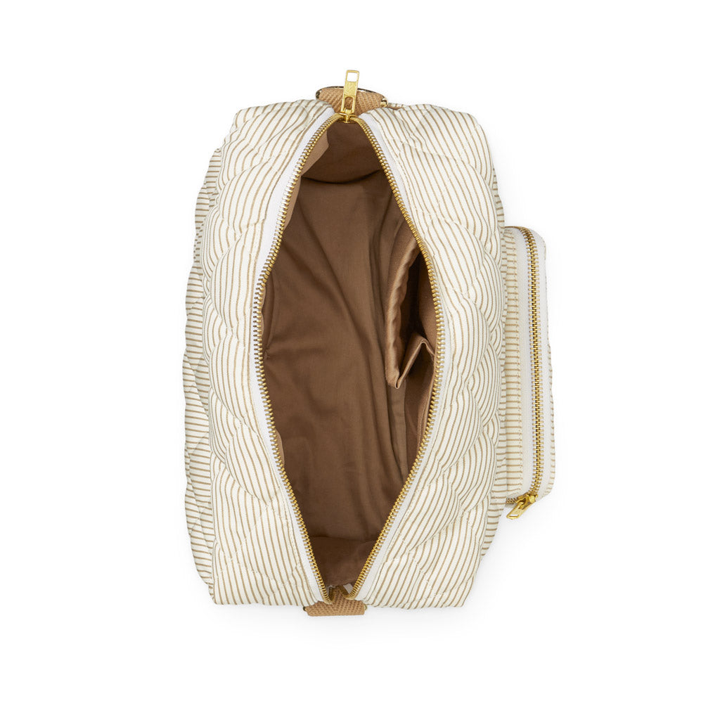 Kleine Wickeltasche – OCS Classic Stripes Camel