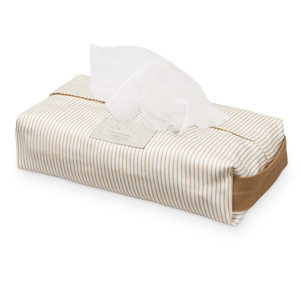 Feuchtwischbezug – GOTS Classic Stripes Camel