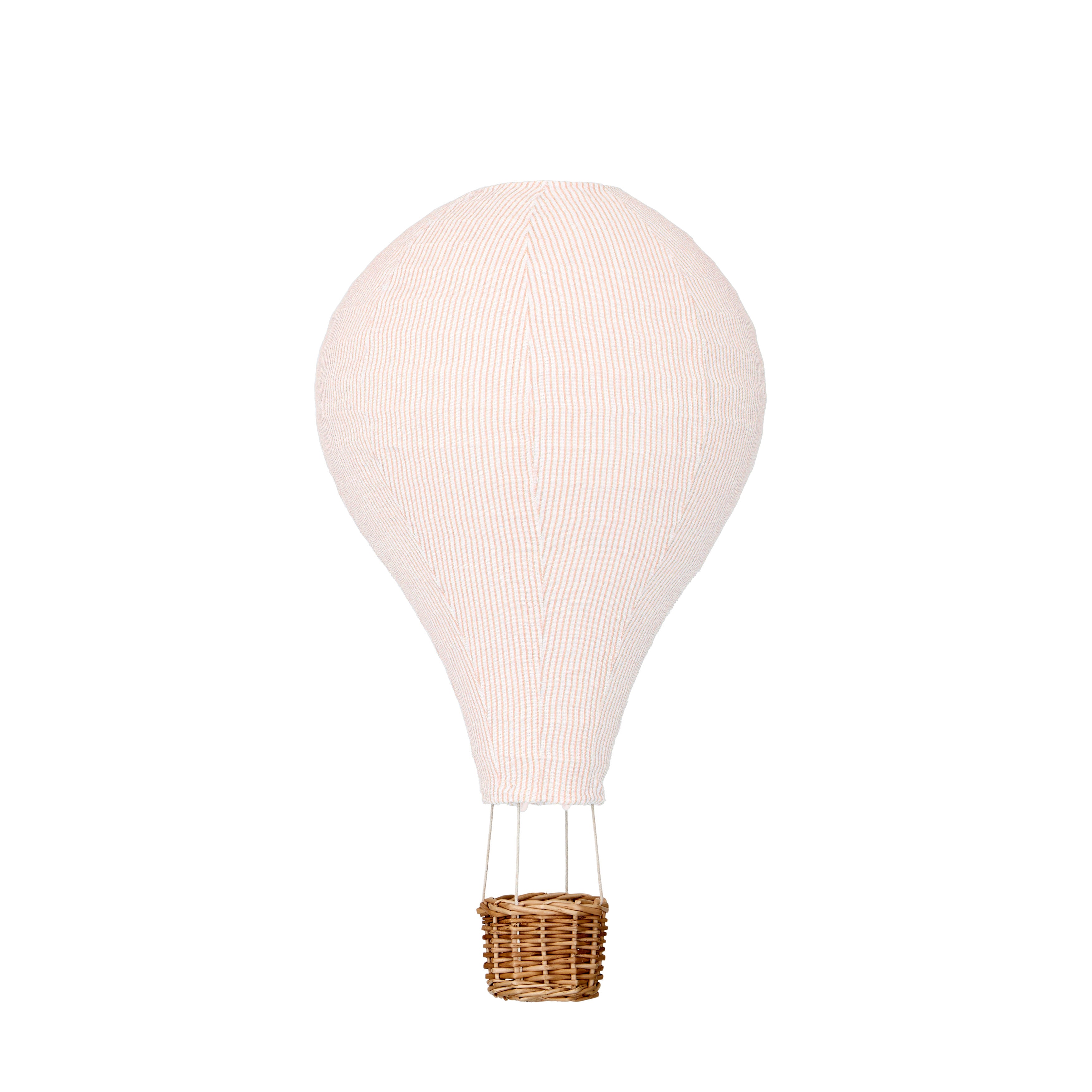 Lampenschirm, Heißluftballon - Classic Stripes Rose
