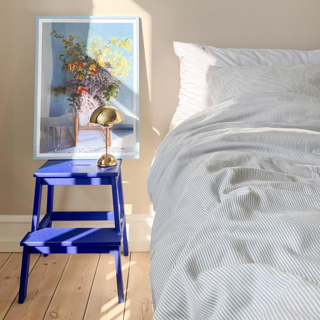 Erwachsenen Bettwäsche, 140x200cm - GOTS Classic Stripes Blue