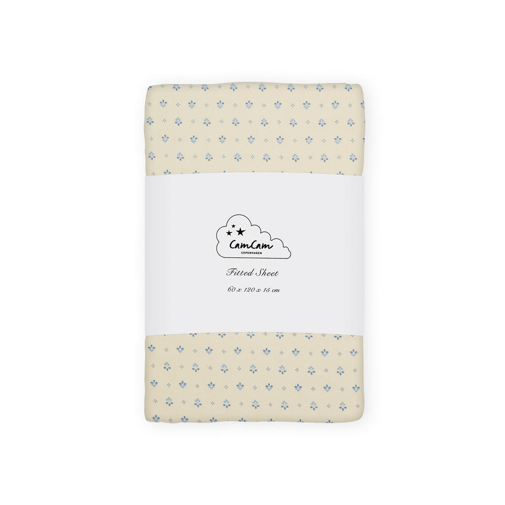 Spannbettlaken, 60x120x15cm GOTS Capri