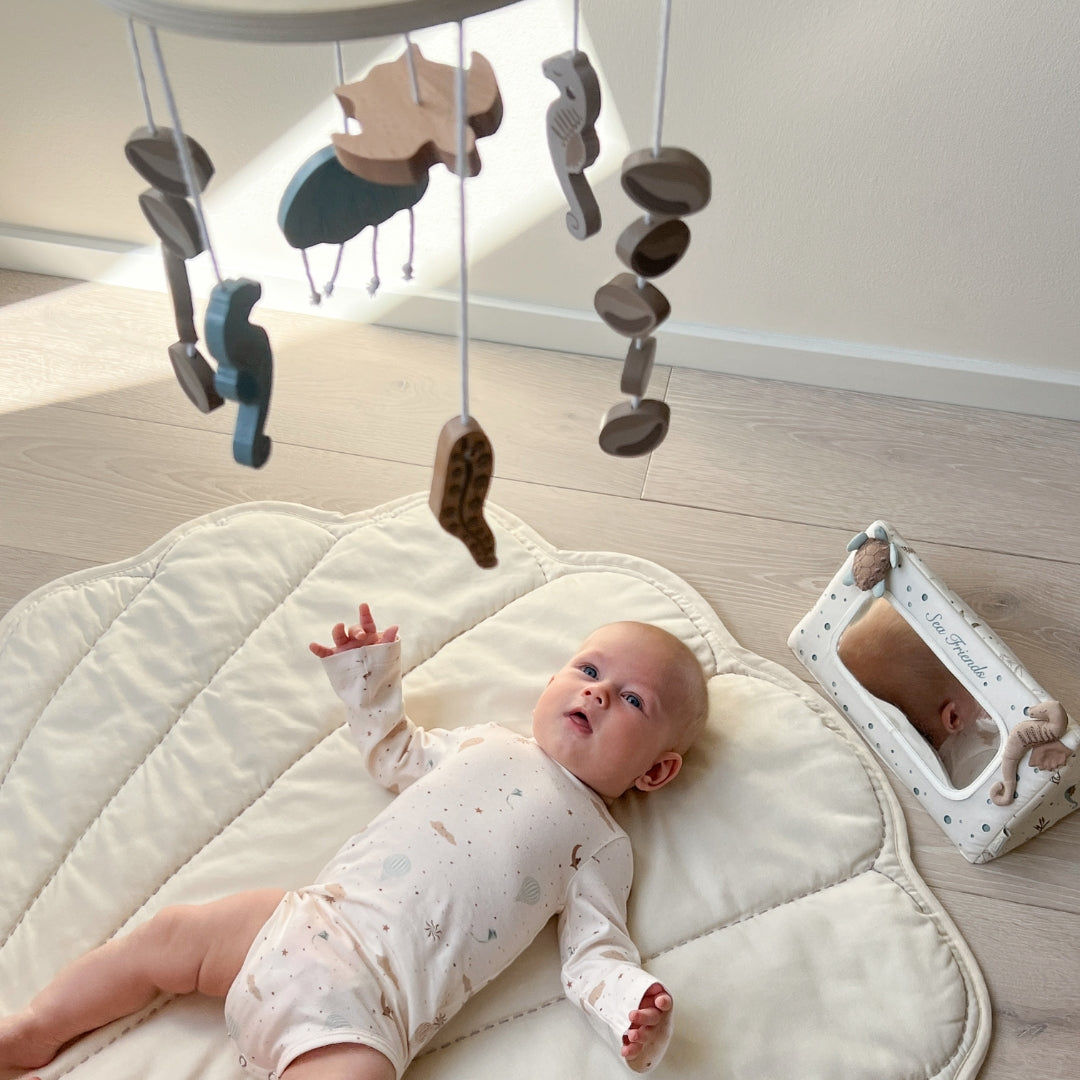 Holzmobile für Babybett - Sea Garden
