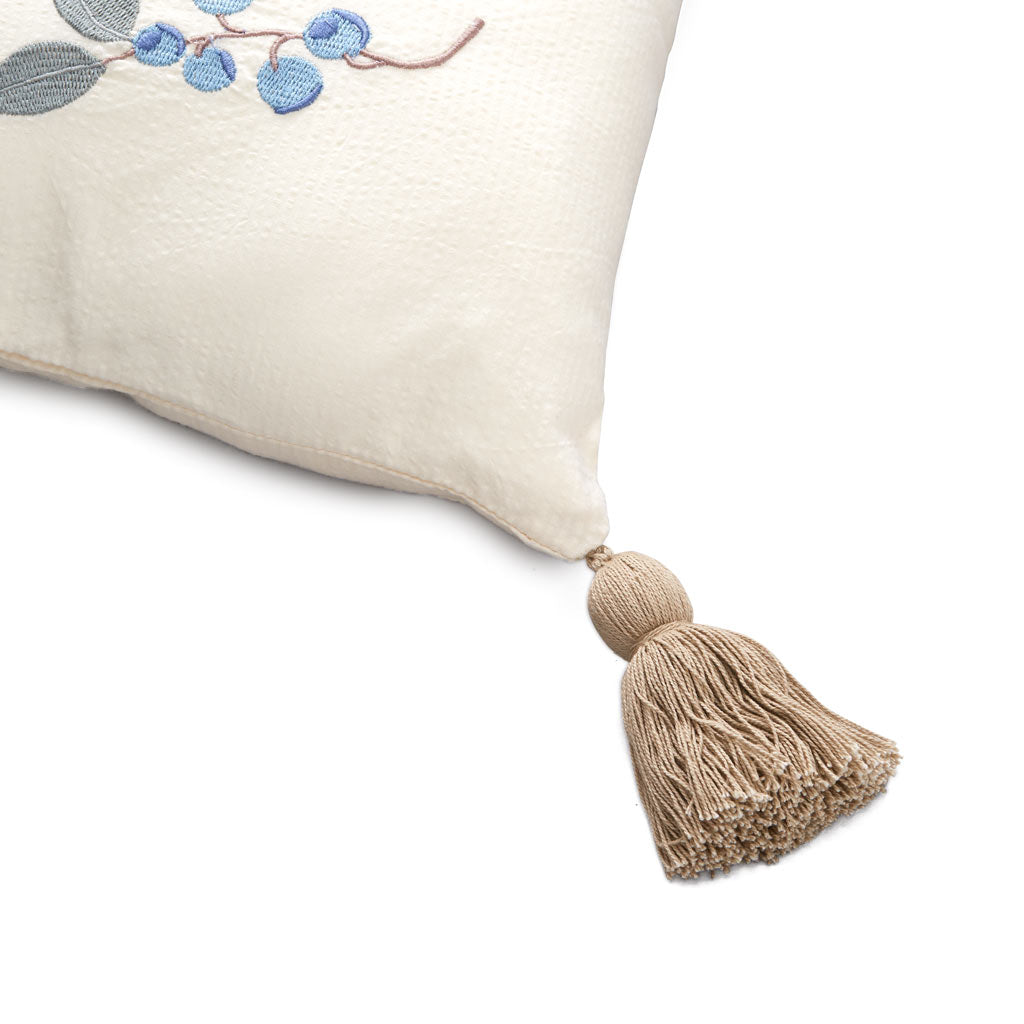 Embroidered Cushion - OCS - Blueberries