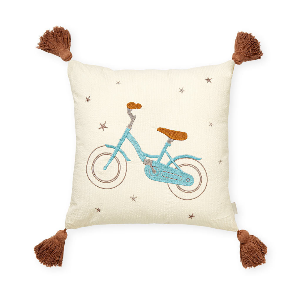 Embroidered Cushion - OCS - Bicycle