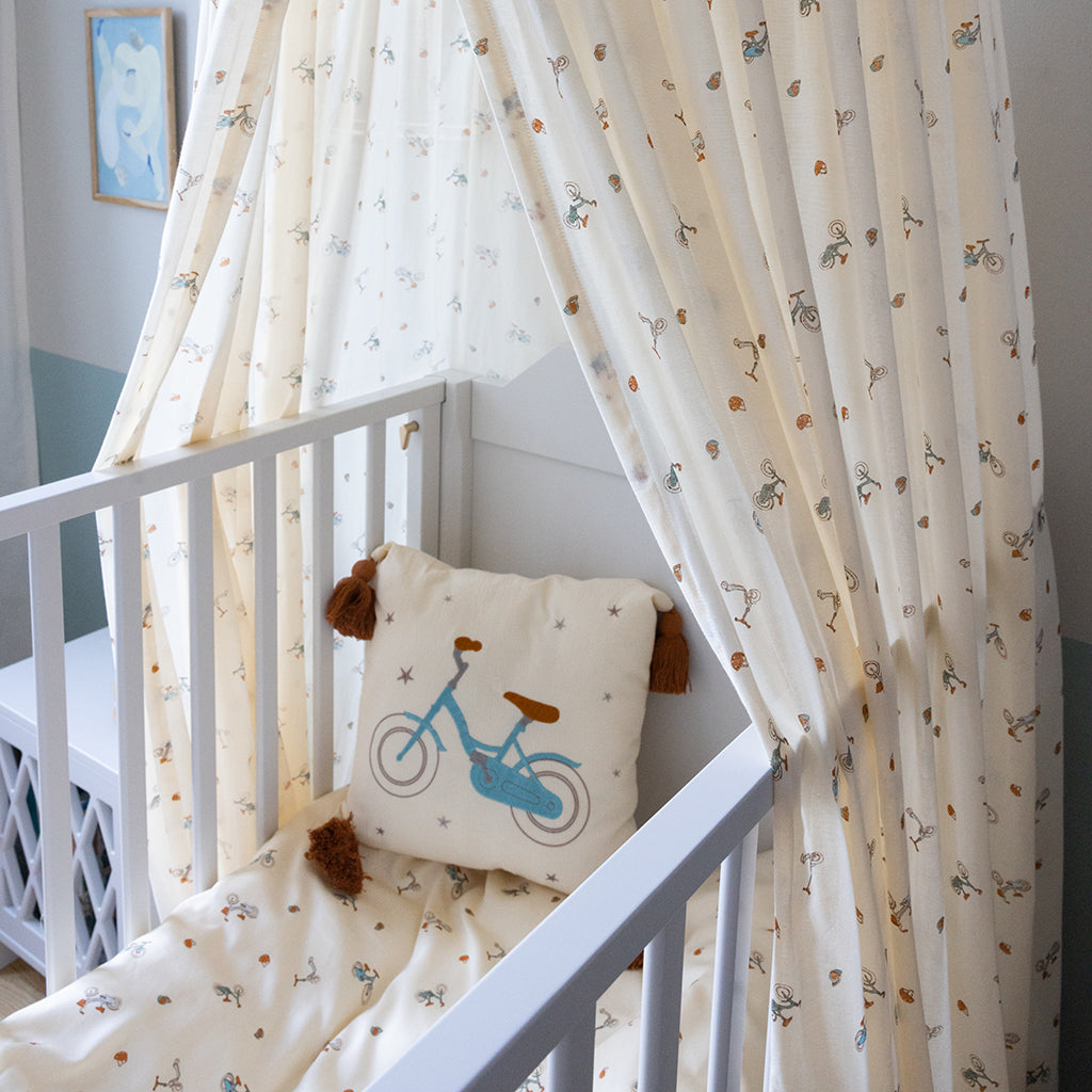 Embroidered Cushion - OCS - Bicycle