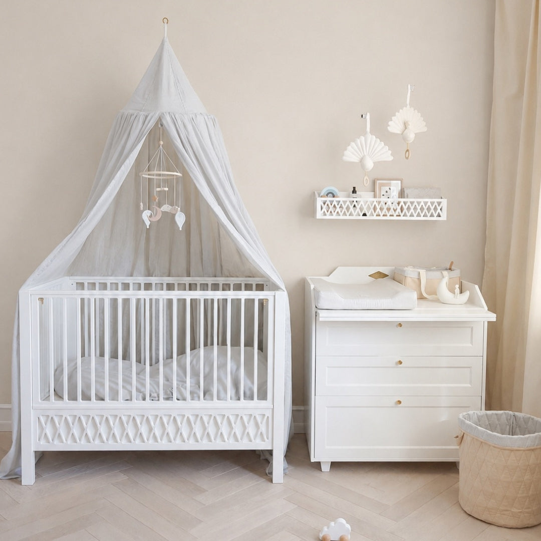Mobile aus Holz fürs Babybett - Dreamland