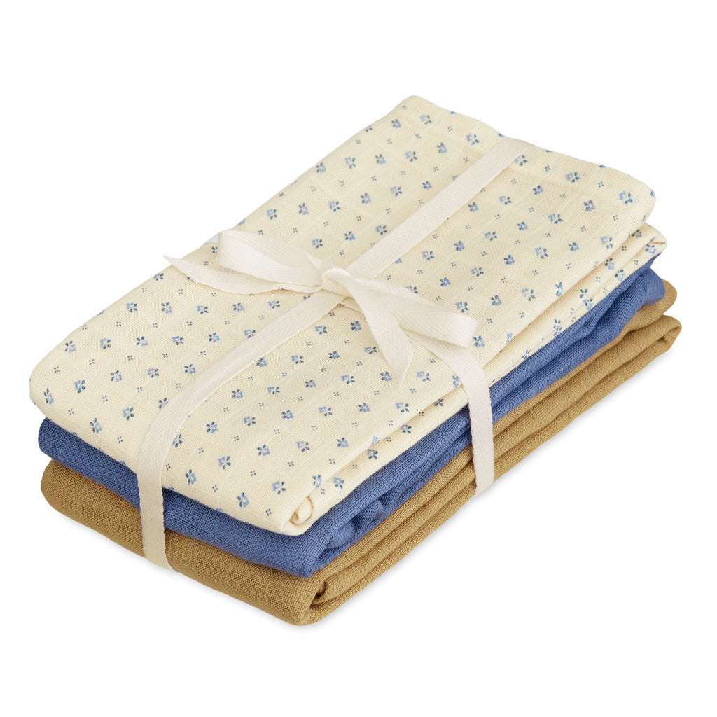 Mulltuch, Mix 3-Pack - GOTS - Capri
