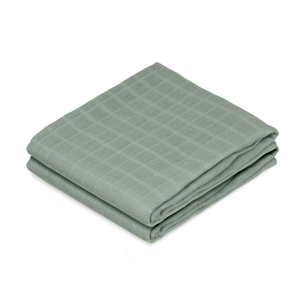 Mulltuch, 2 pack- GOTS - Ivy Green