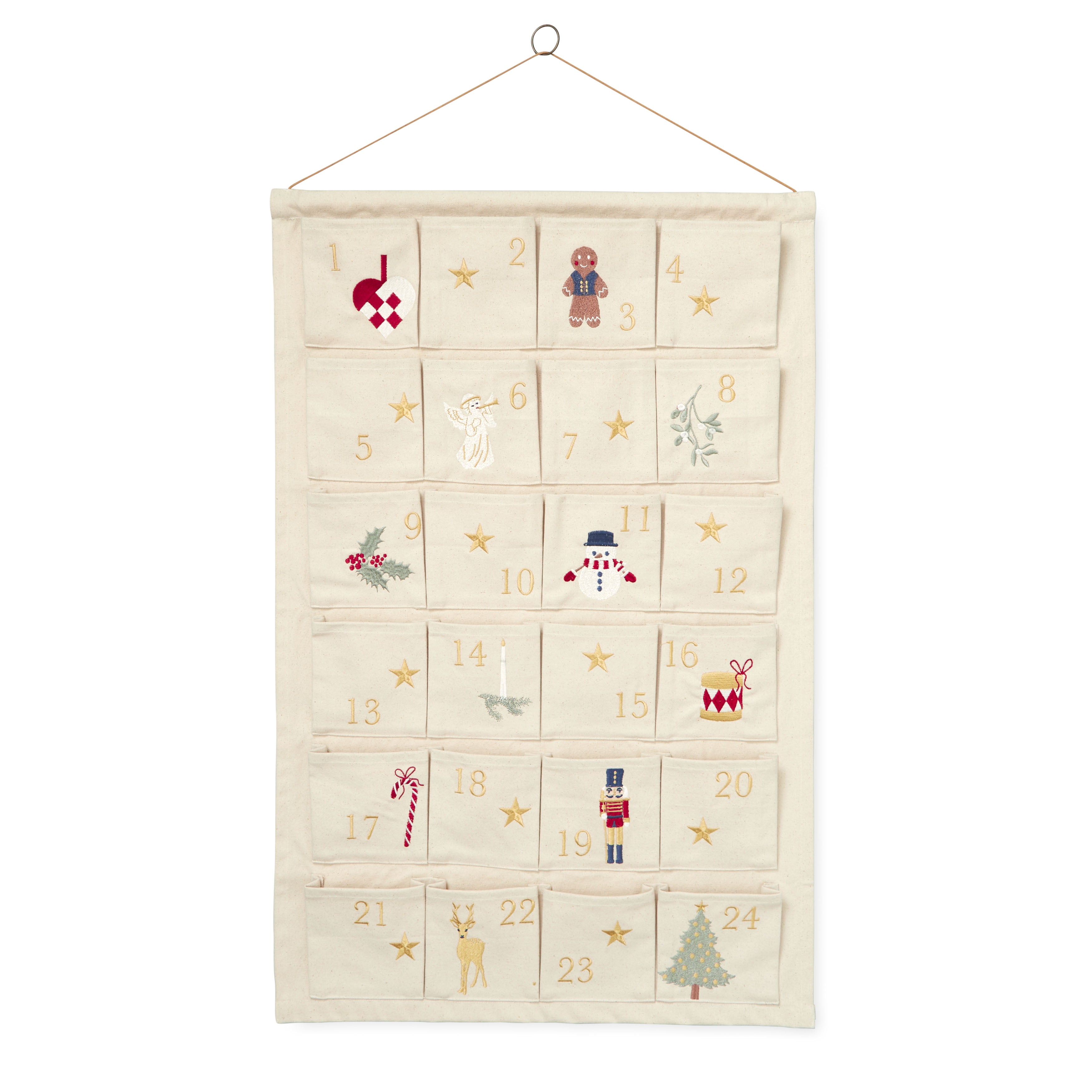 Weihnachtskalender - GOTS - Beige