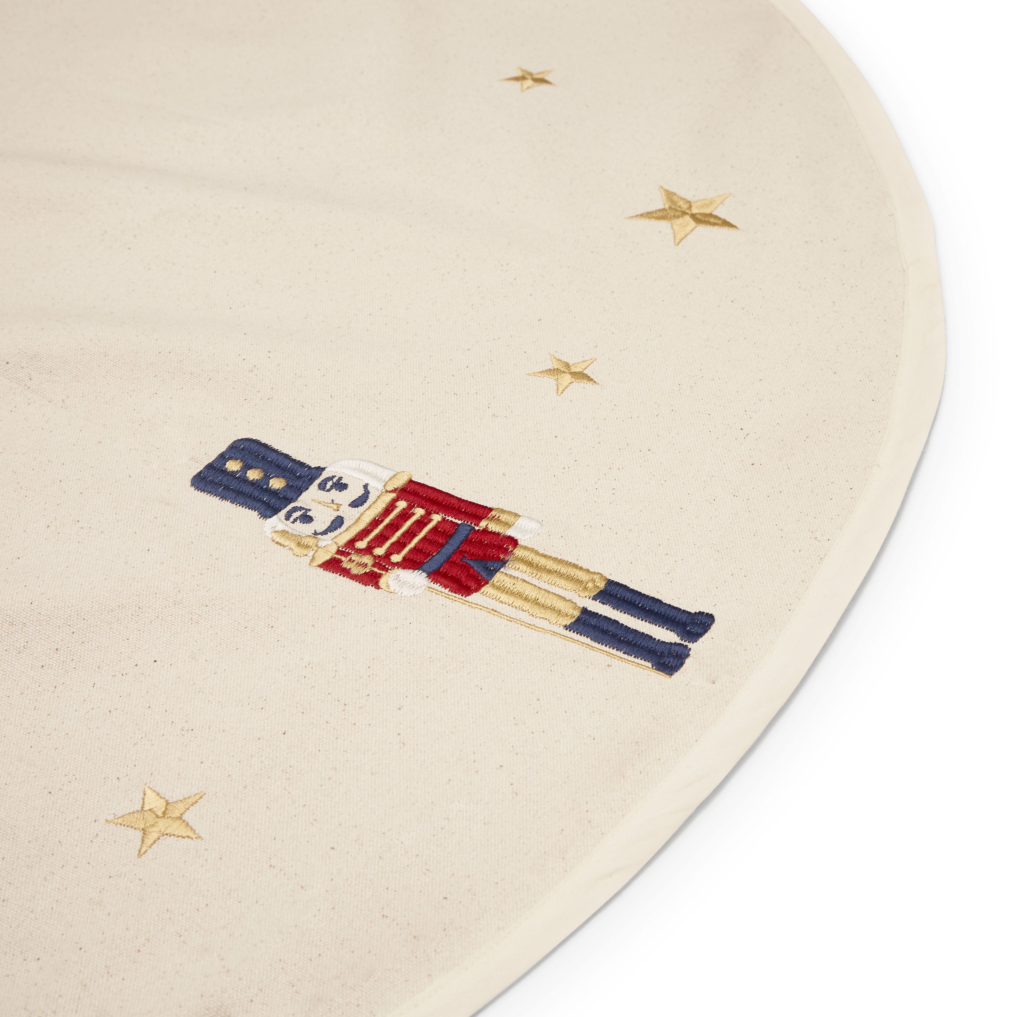 Weihnachtsbaumteppich - GOTS - Beige