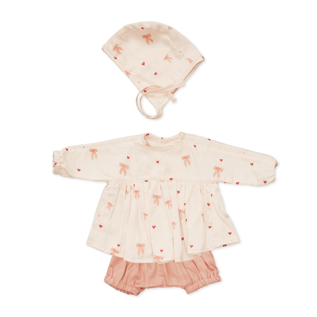 Puppen Kleider Set - GOTS - Bows
