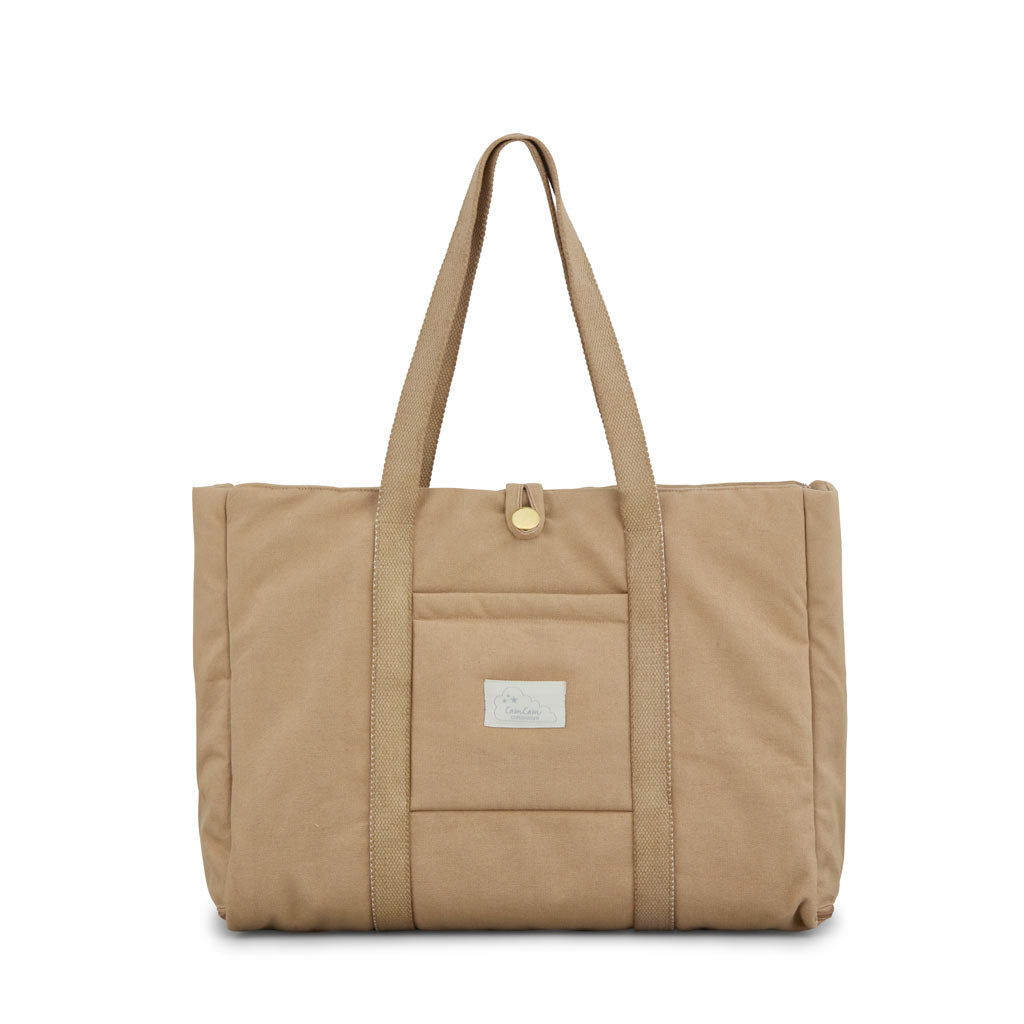 Ausklappbare Wickeltasche - OCS - Camel