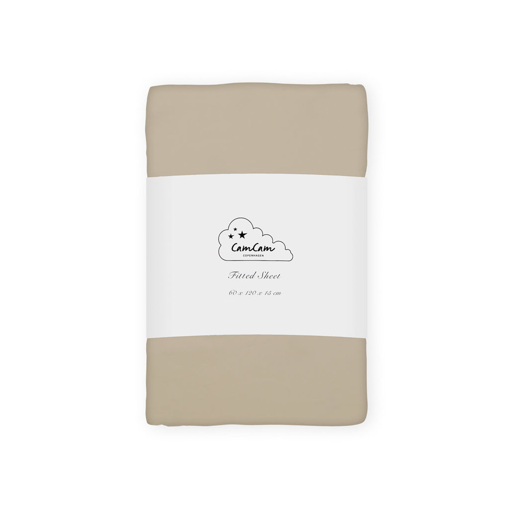 Sheet, Fitted, 60x120x15cm - GOTS - Hazel