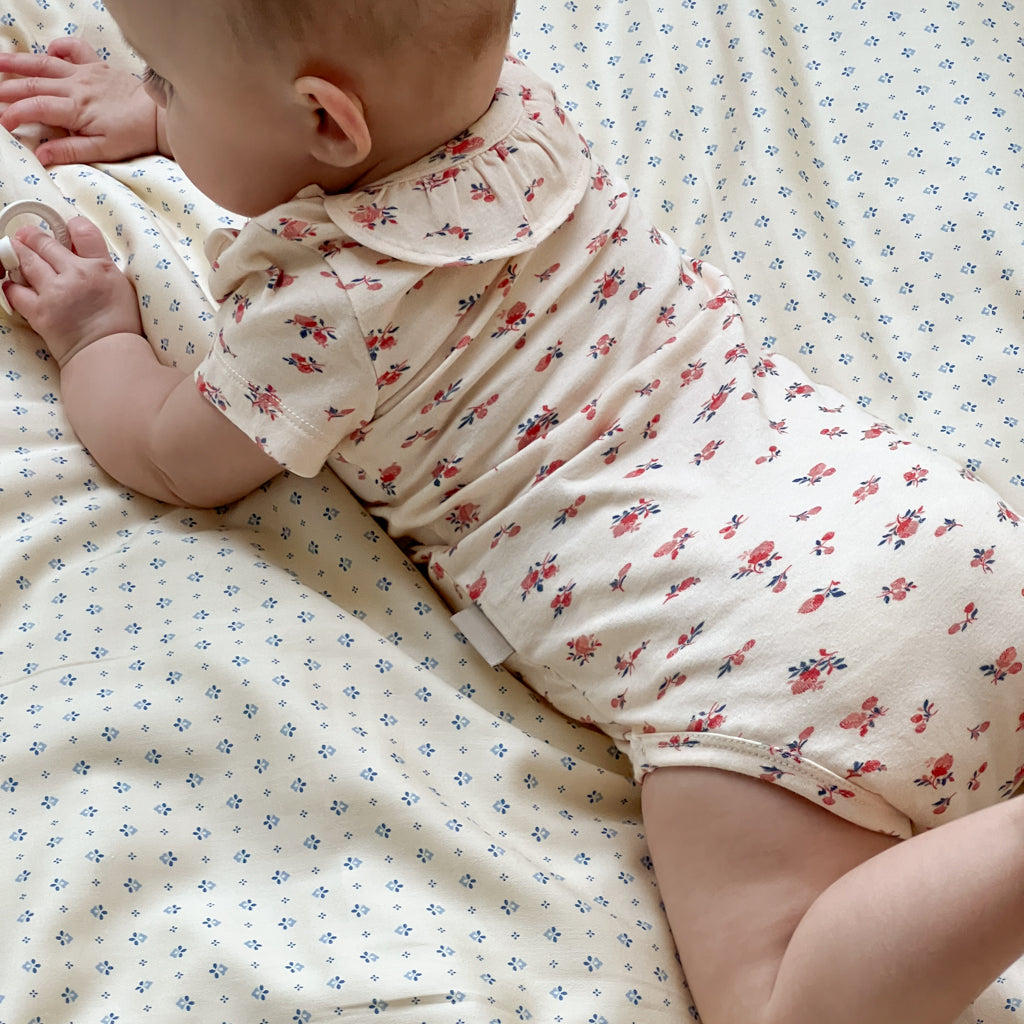 Kurzärmeliger Body Olivia - GOTS - Berries
