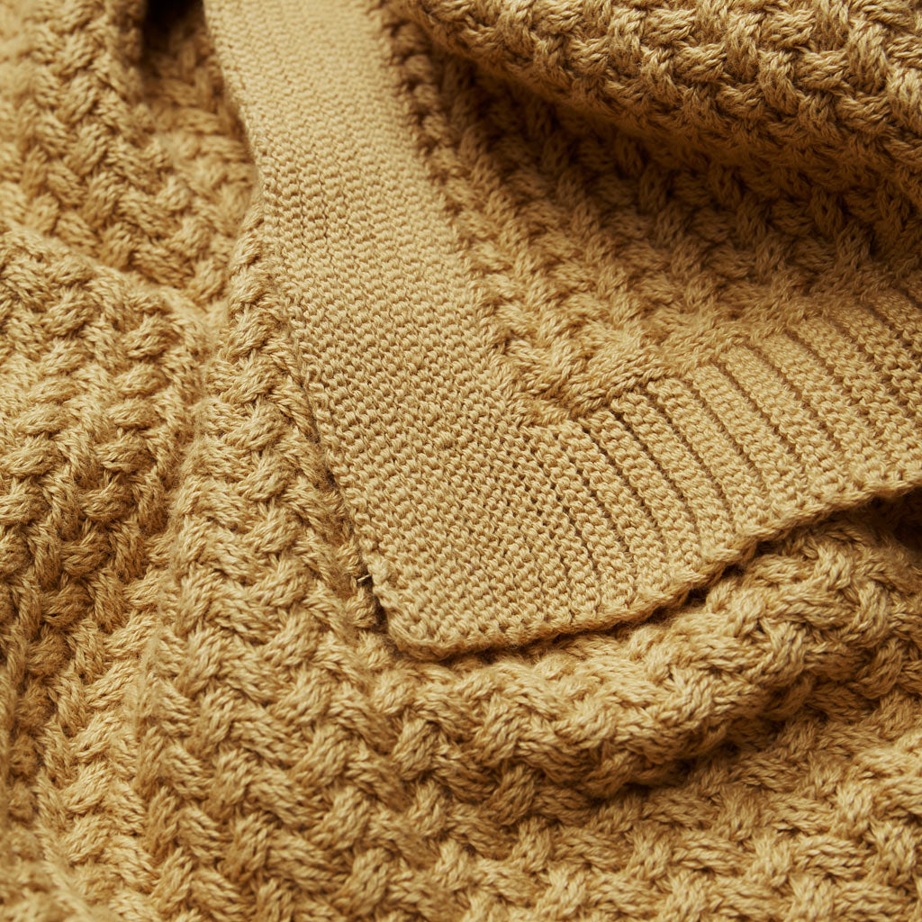 Harper Strick Babydecke - GOTS - Honey