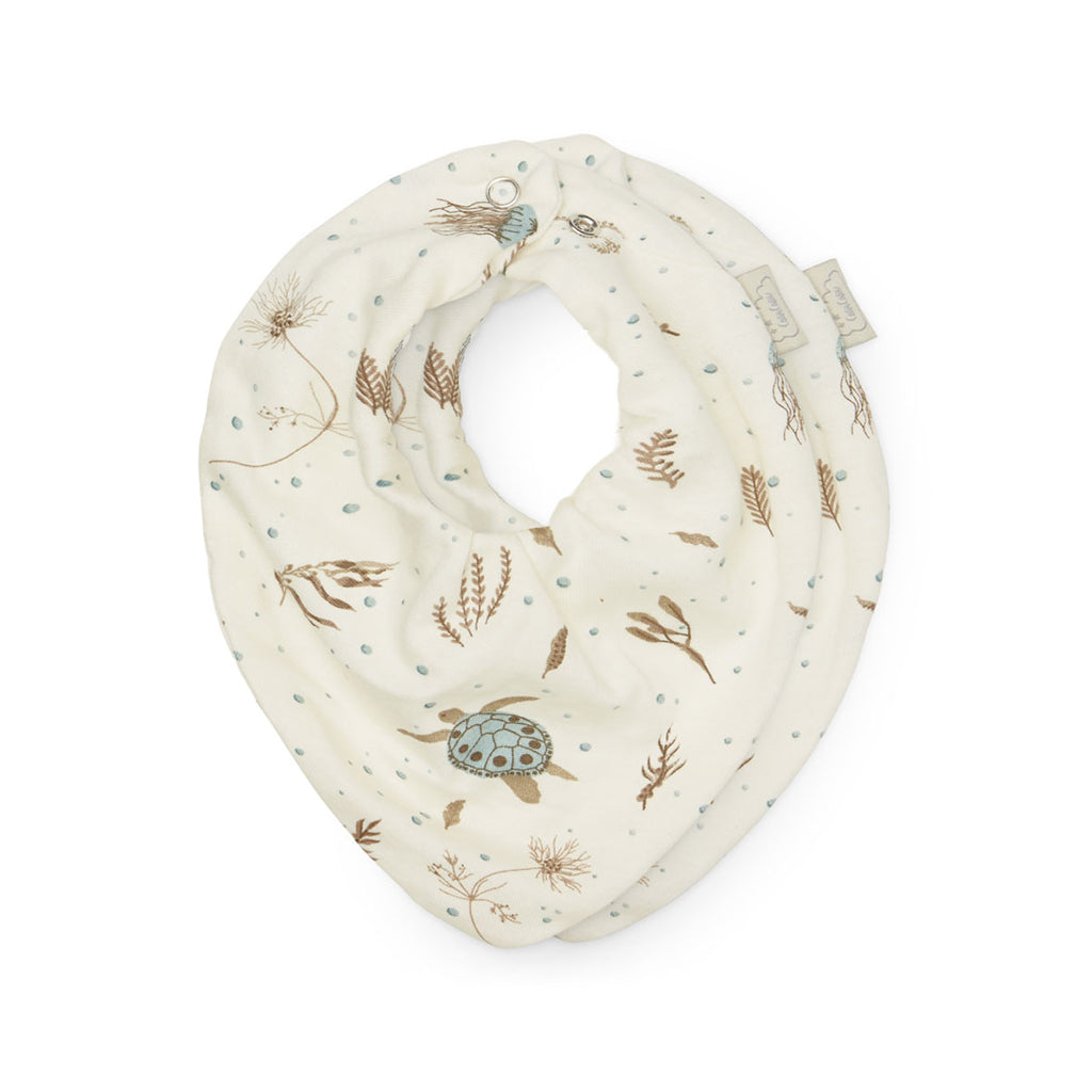 Bandana-Lätzchen, Jersey, 2er-Pack – GOTS – Sea Garden