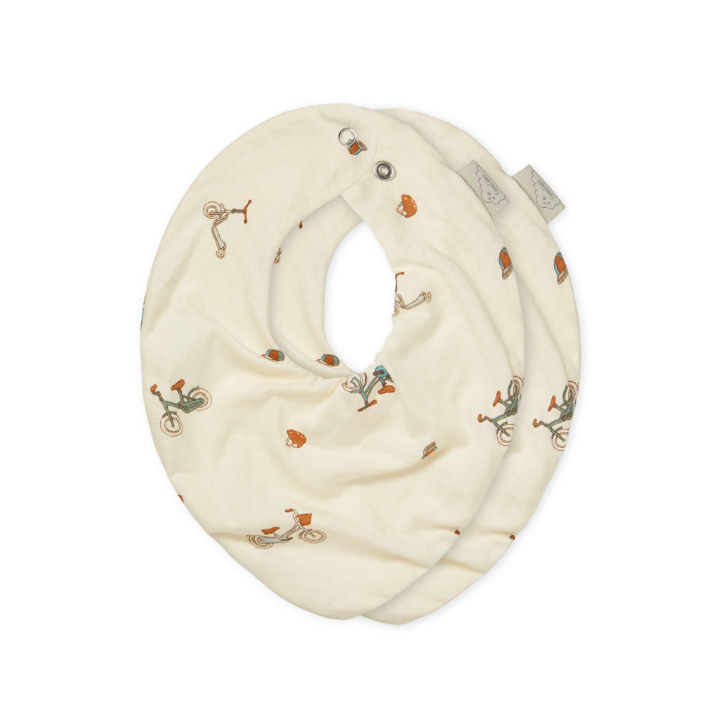 Bandana Lätzchen 2 pack - GOTS - Bicycles