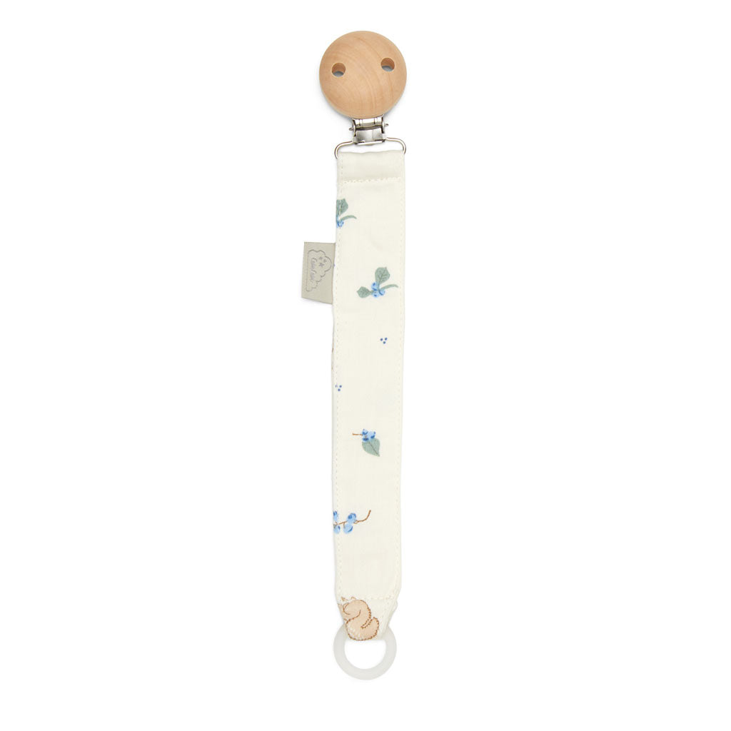 Pacifier Holder - GOTS - Blueberries