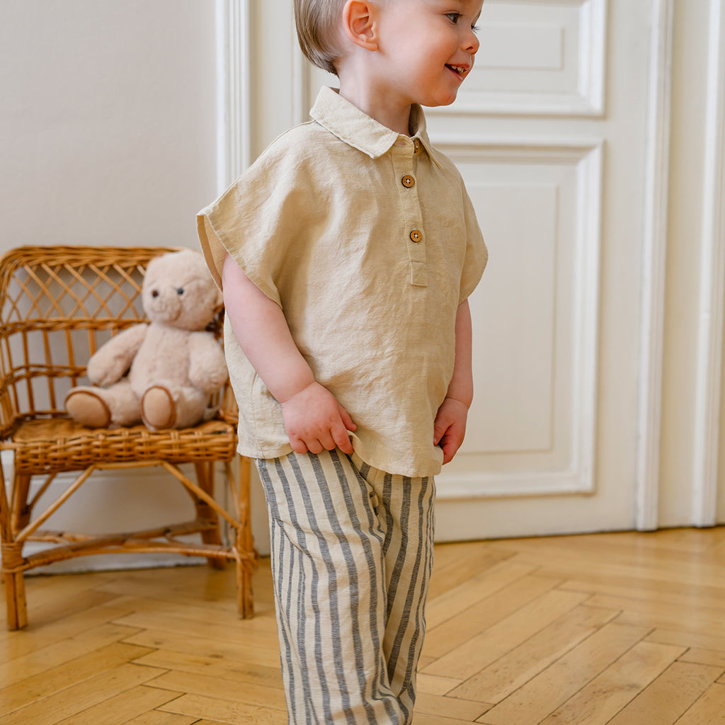 Julian Hemd - GOTS - Beige Linen