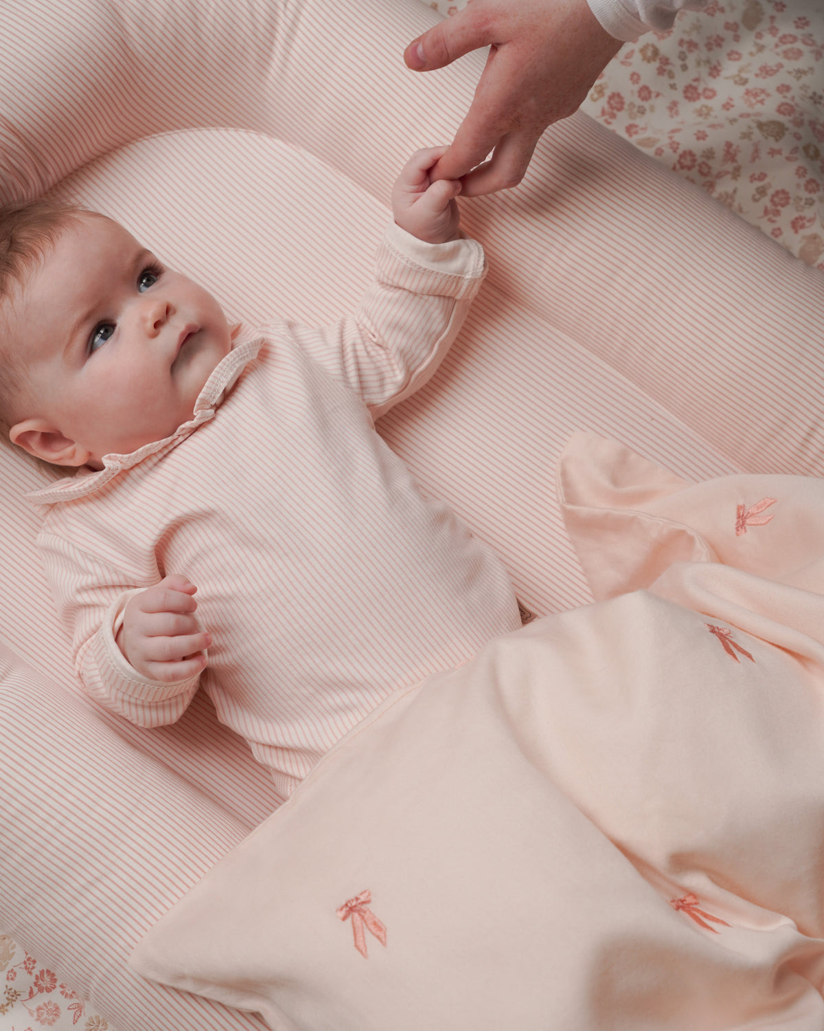 Baby Nestchen - OCS - Classic Stripes Rose
