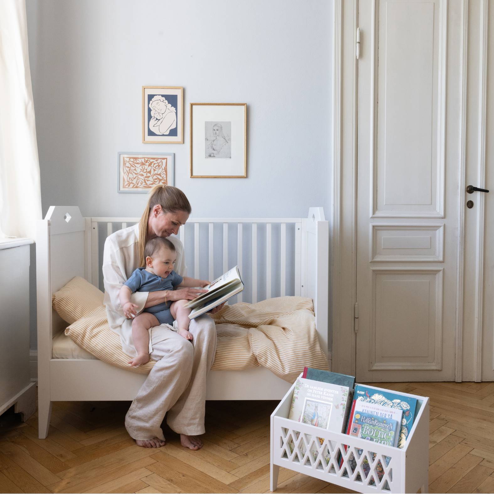 Harlekin Bücherbank - Weiß