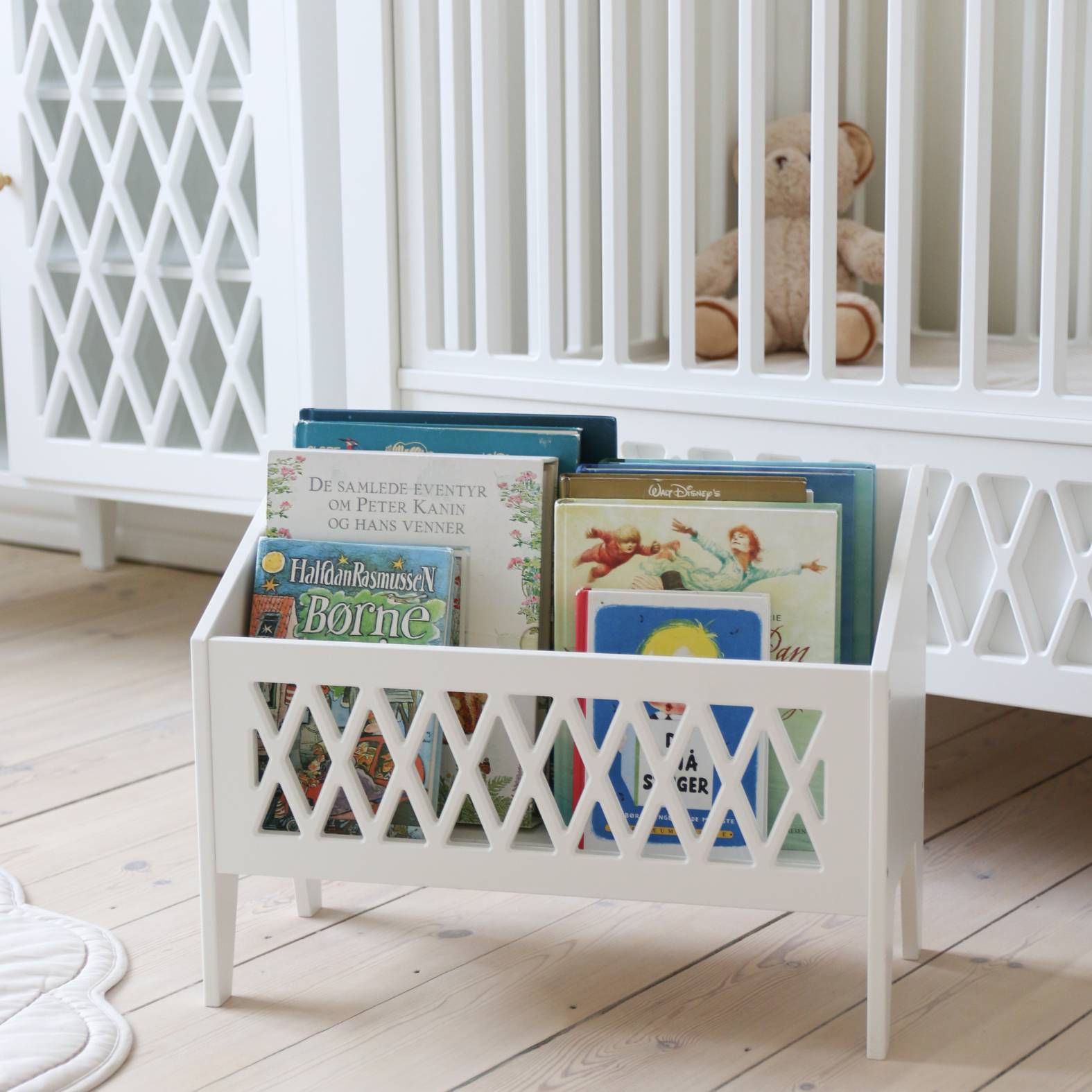 Harlekin Bücherbank - Weiß
