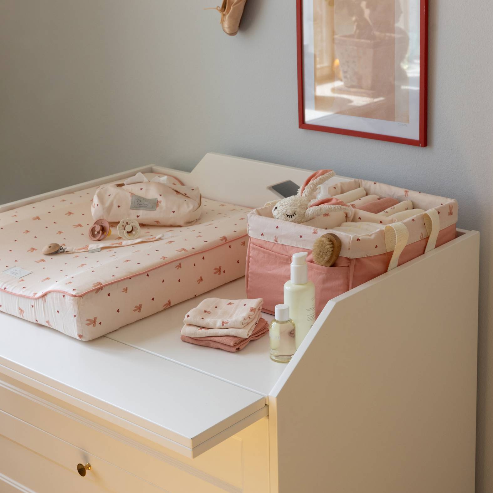 Luca Wickeltisch Kommode - Weiß