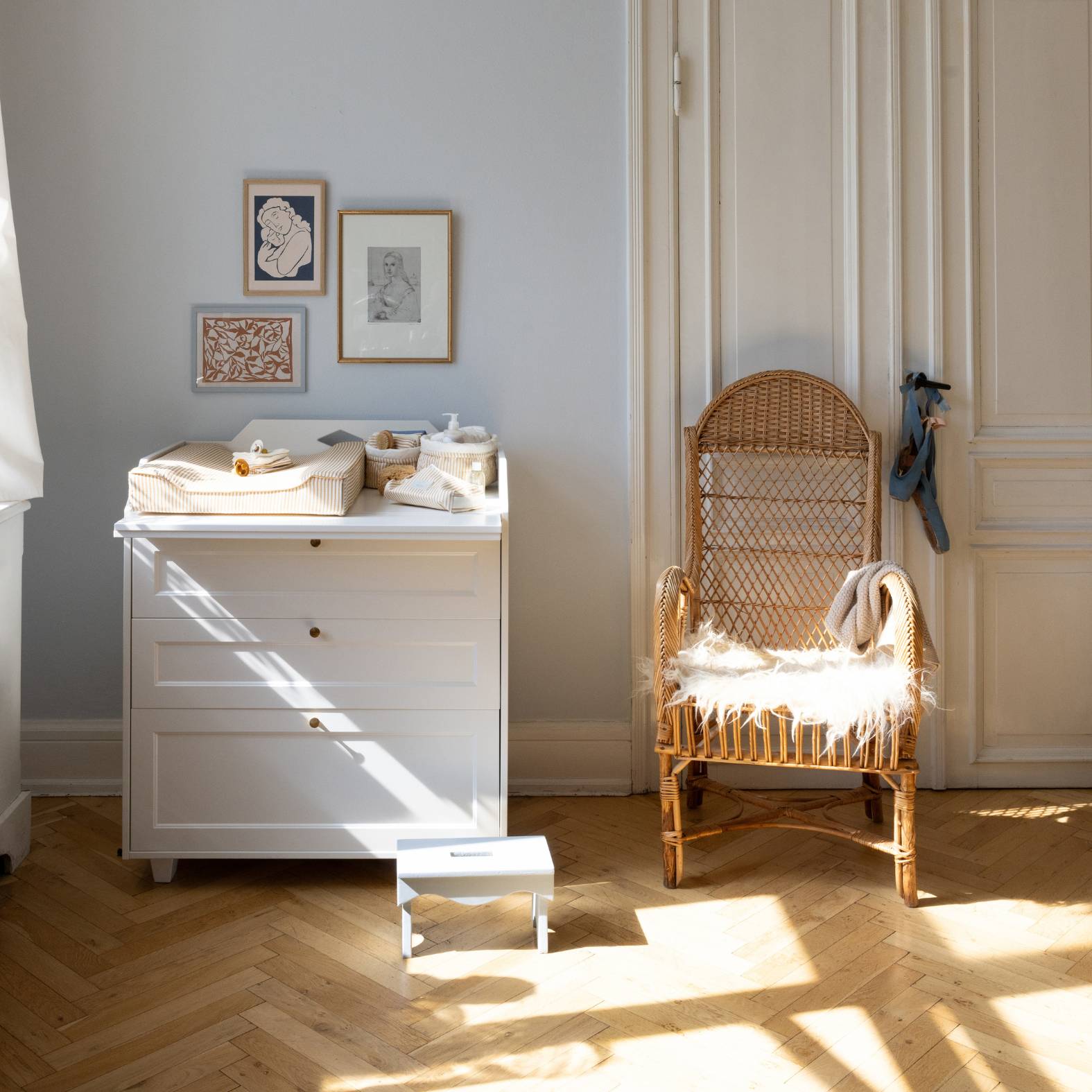 Luca Wickeltisch Kommode - Weiß