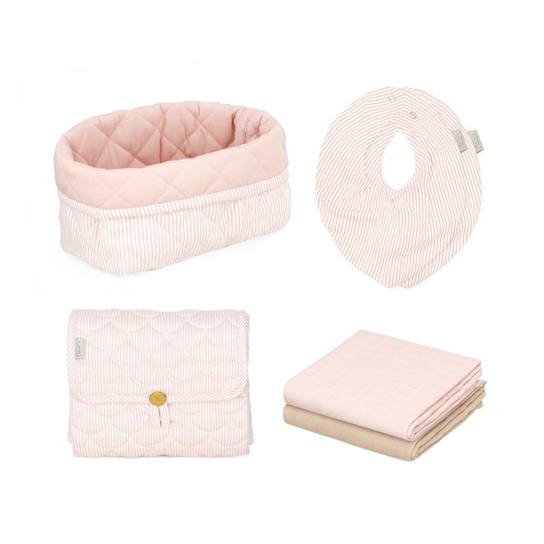 Baby-Geschenkset, kleine - Classic Stripes Rose