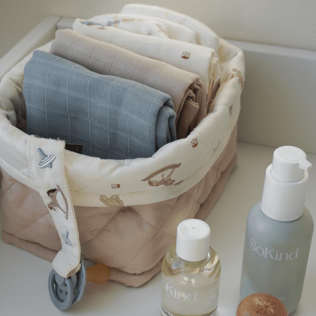 Gesteppter Aufbewahrungskorb, 2er-Set - OCS - Vintage Toys