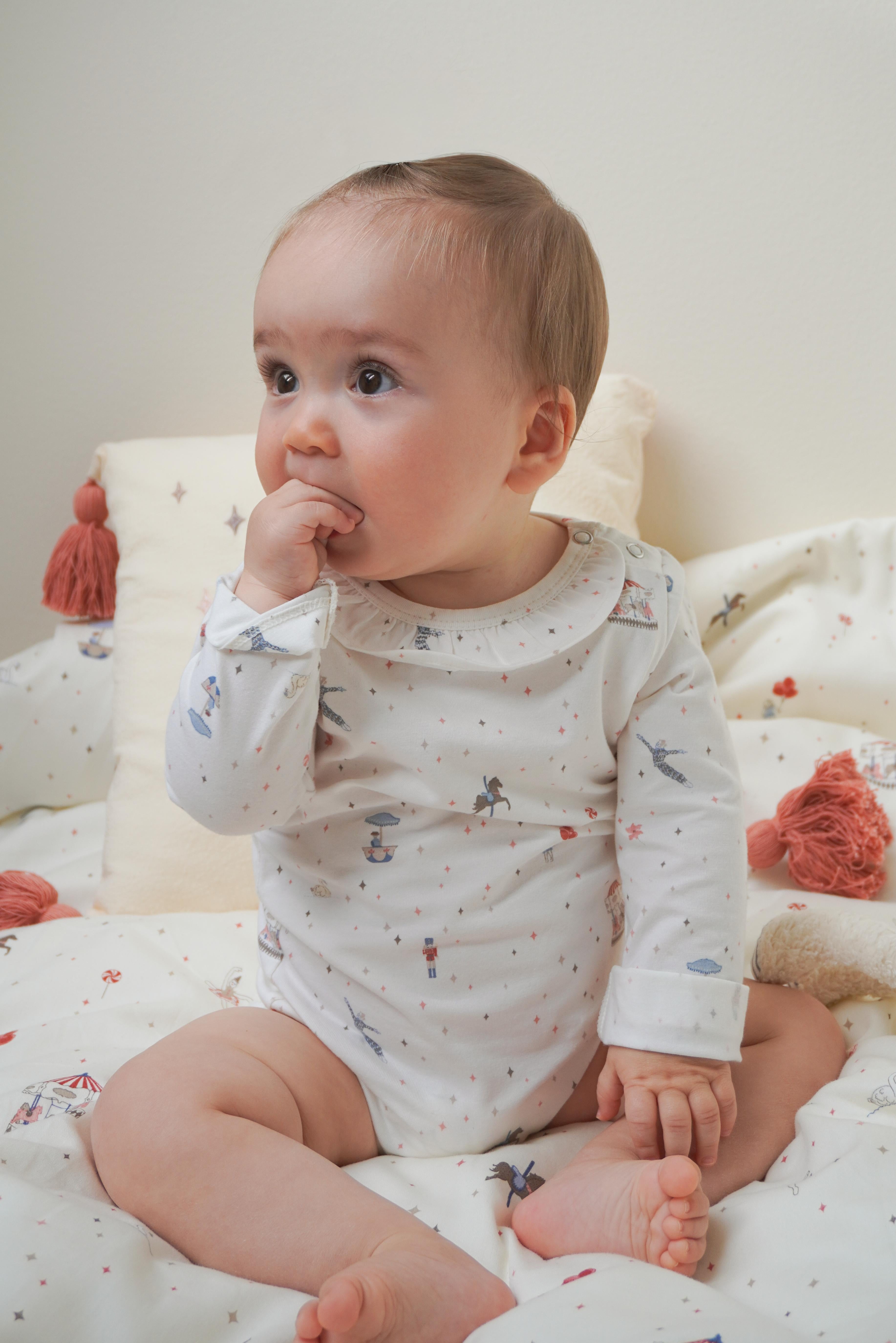 Langärmeliger Body Holly - GOTS - Carousel