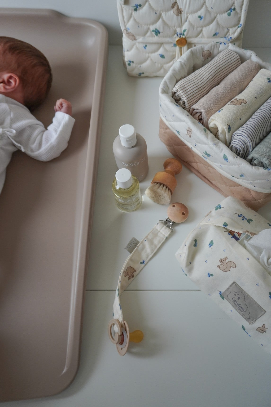 Quilted Changing Mat - OCS - Blueberries