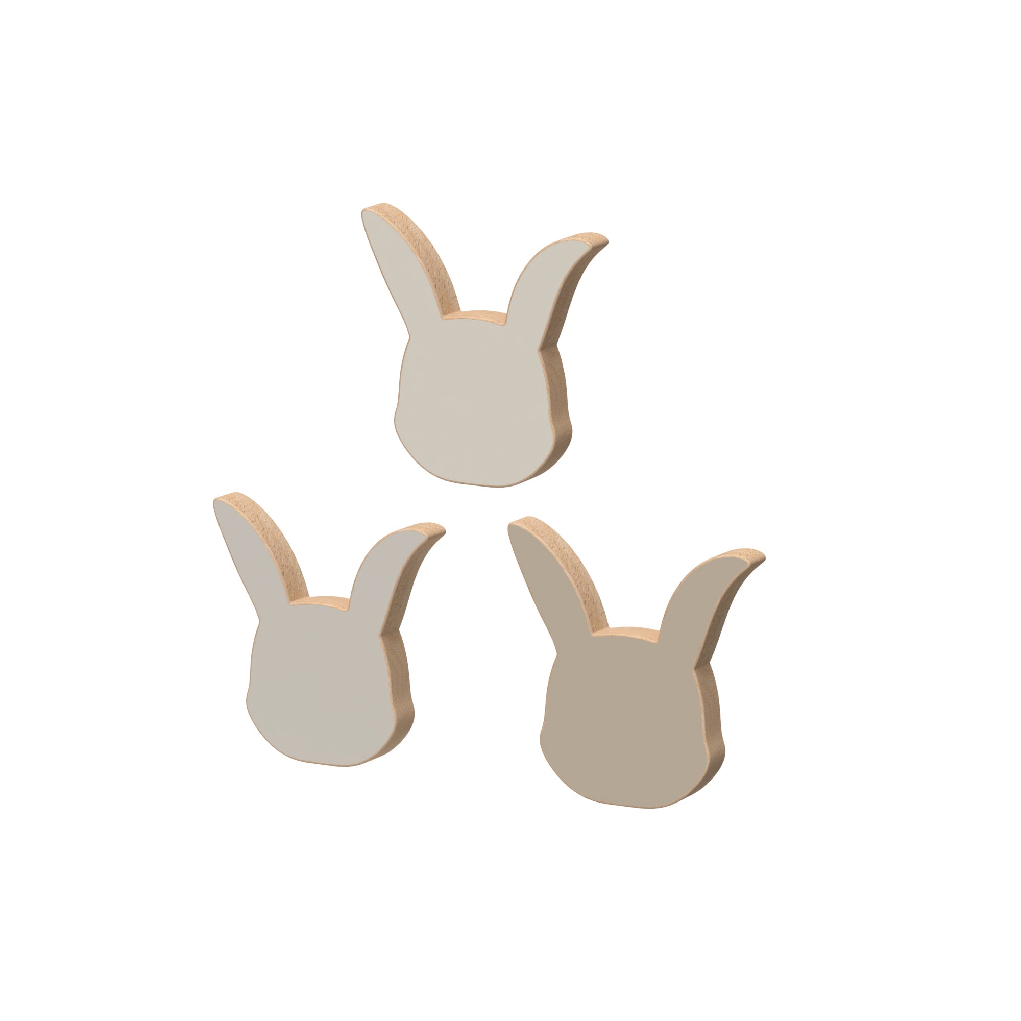 Wandhaken Hase, 3-pack