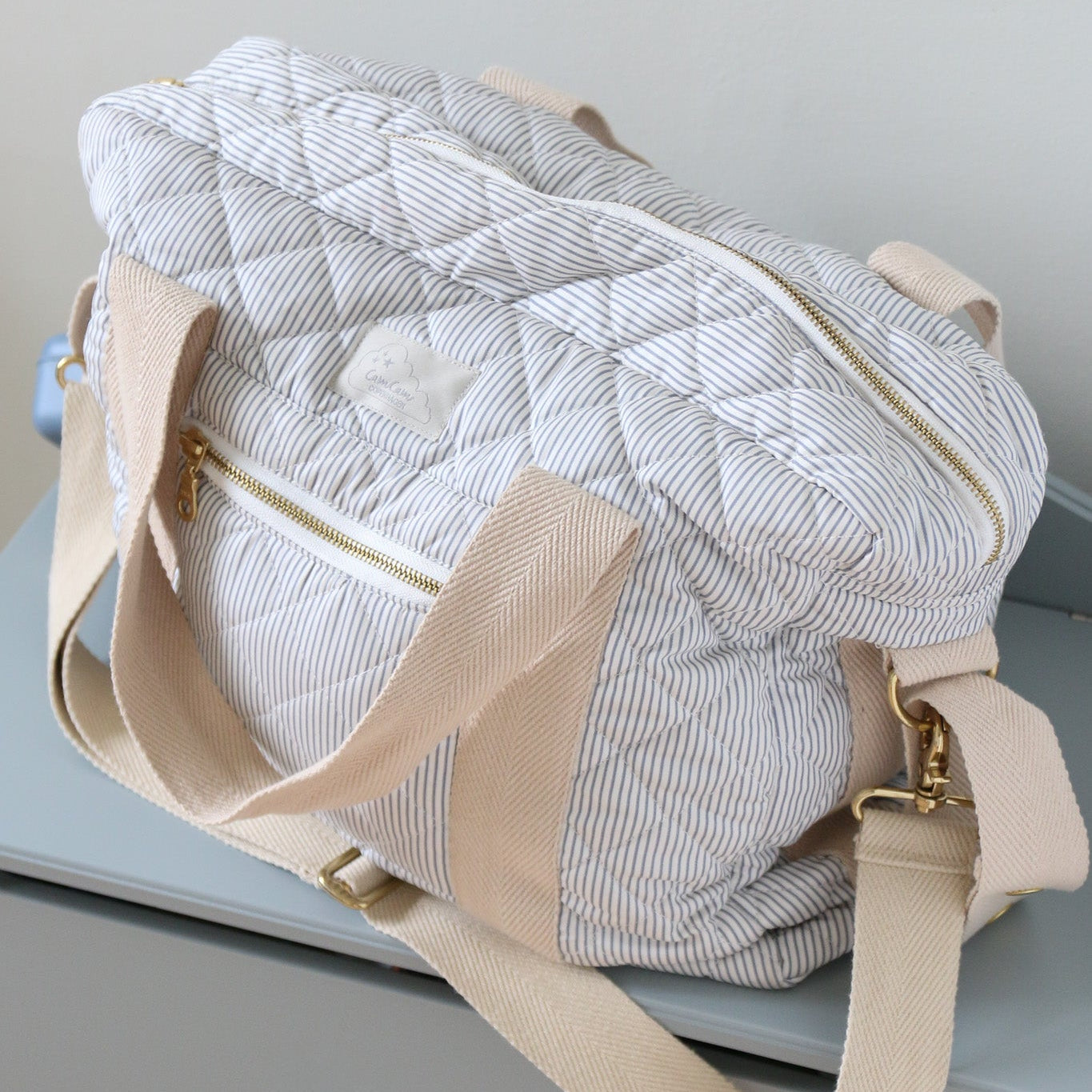 Wickeltasche mit halten - OCS - Classic Stripes Blue