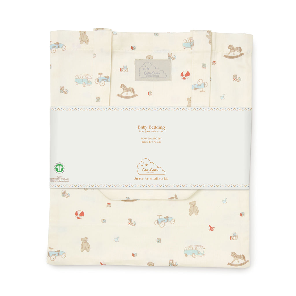 Babybettwäsche, 70x100cm - GOTS - Vintage Toys