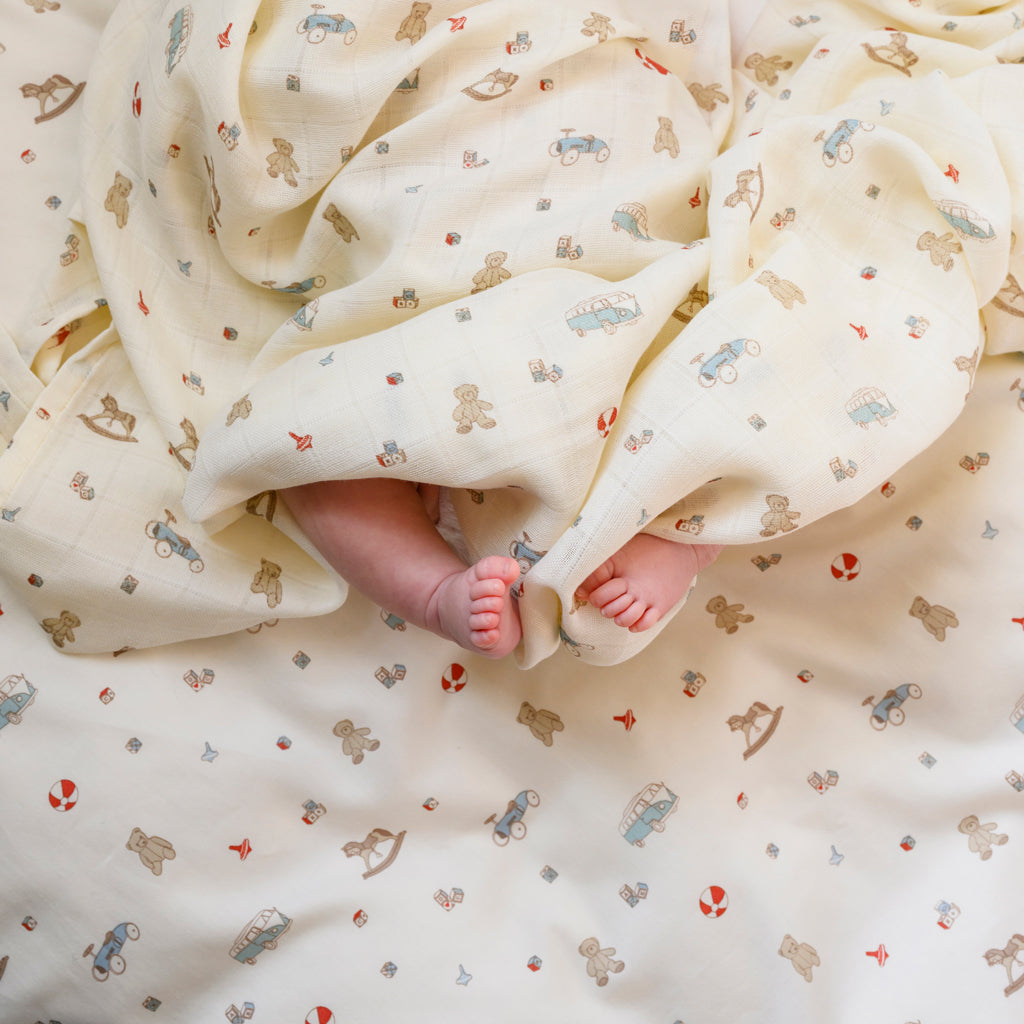 Wickeltuch - GOTS - Vintage Toys