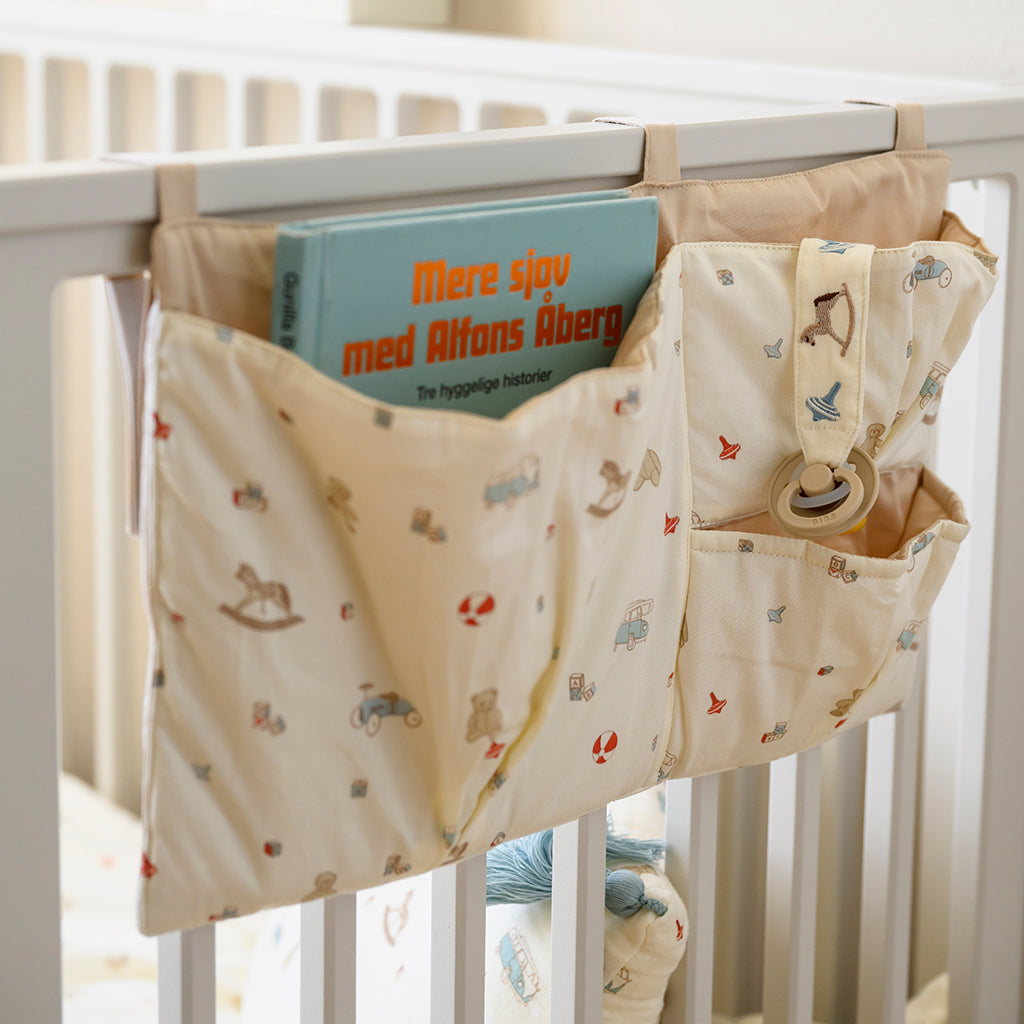 Gestickter Schnullerkette - GOTS - Vintage Toys