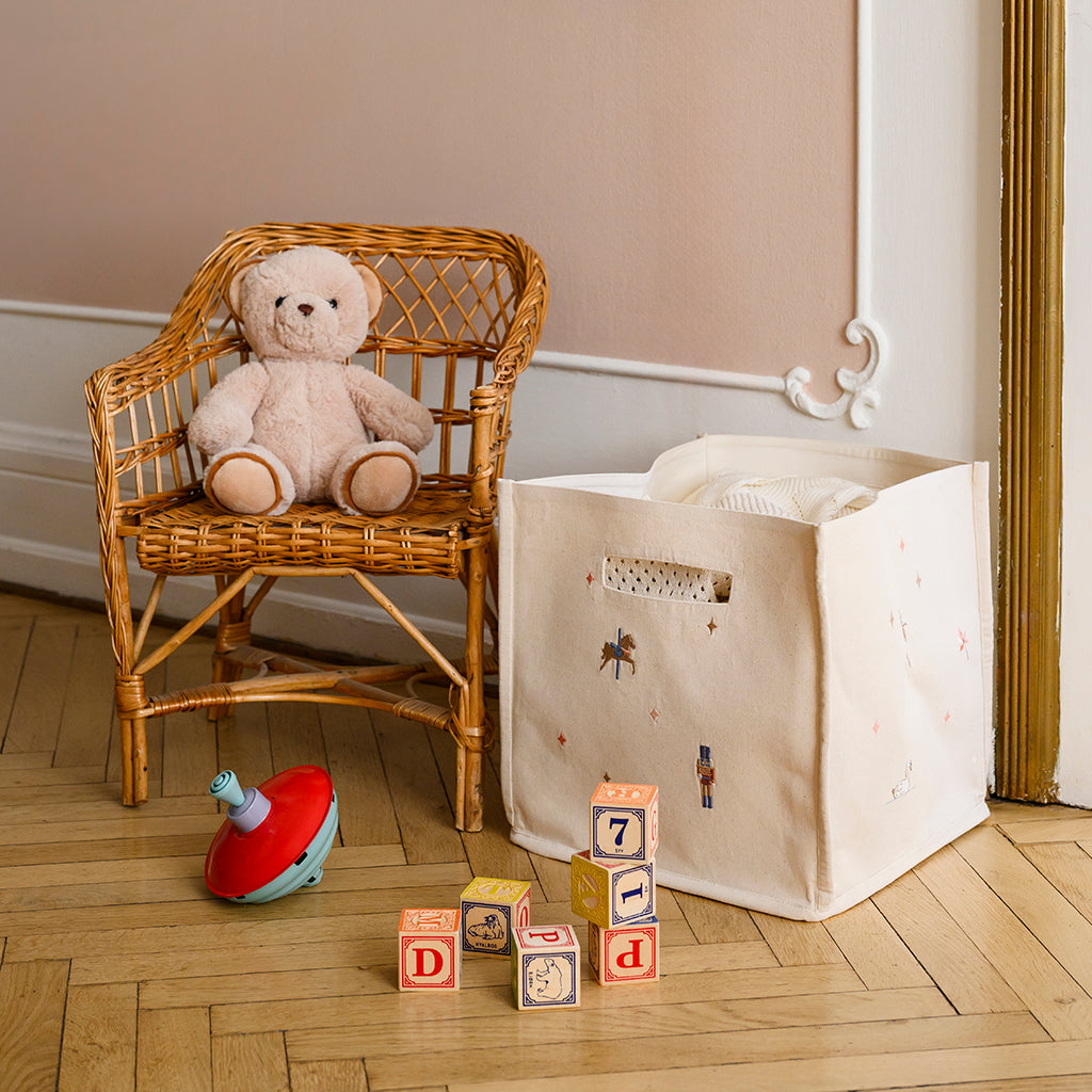 Aufbewahrungskorb Canvas - GOTS - Carousel