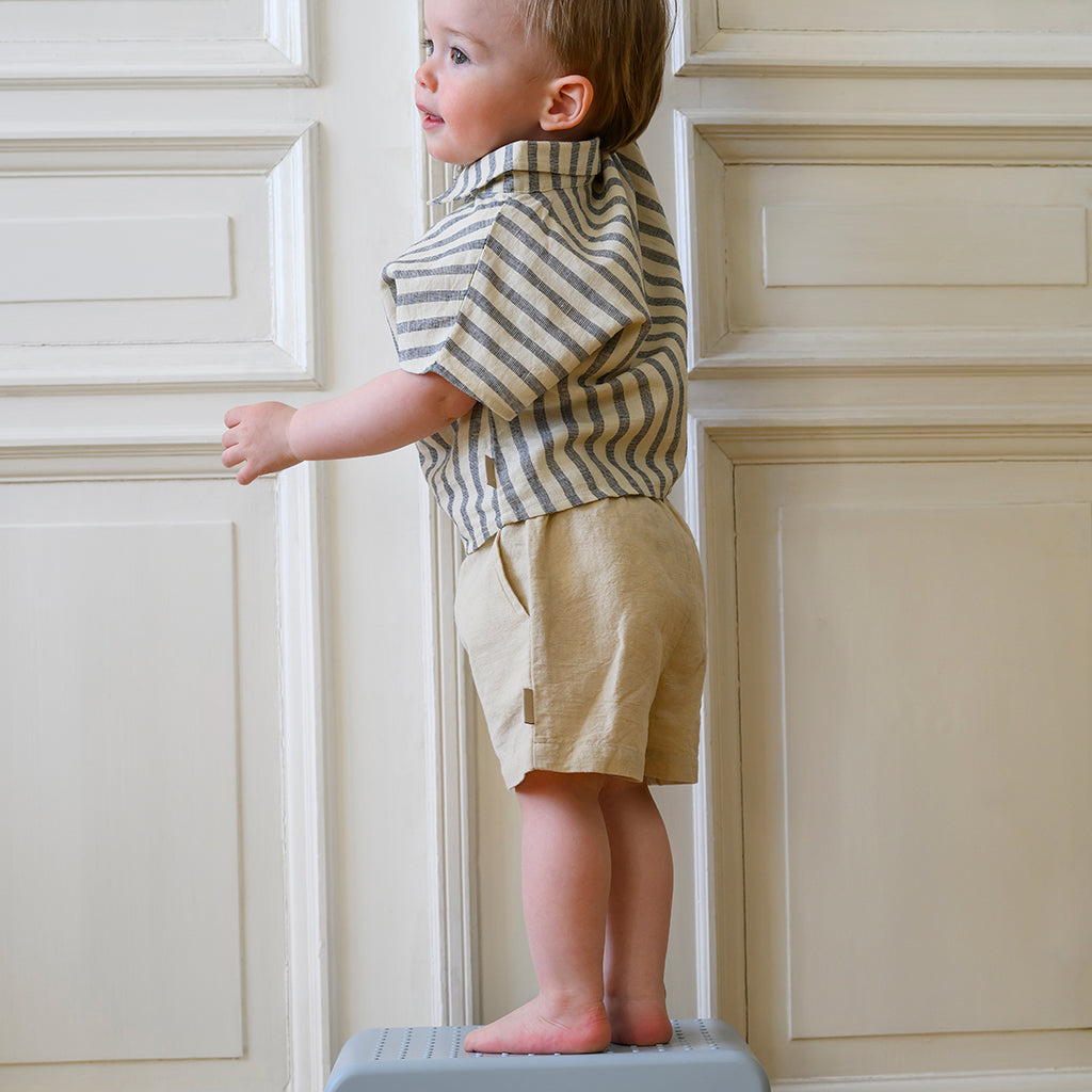 Noa Shorts - GOTS - Beige Linen