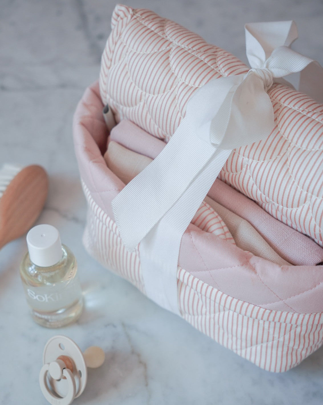 Baby-Geschenkset, kleine - Classic Stripes Rose
