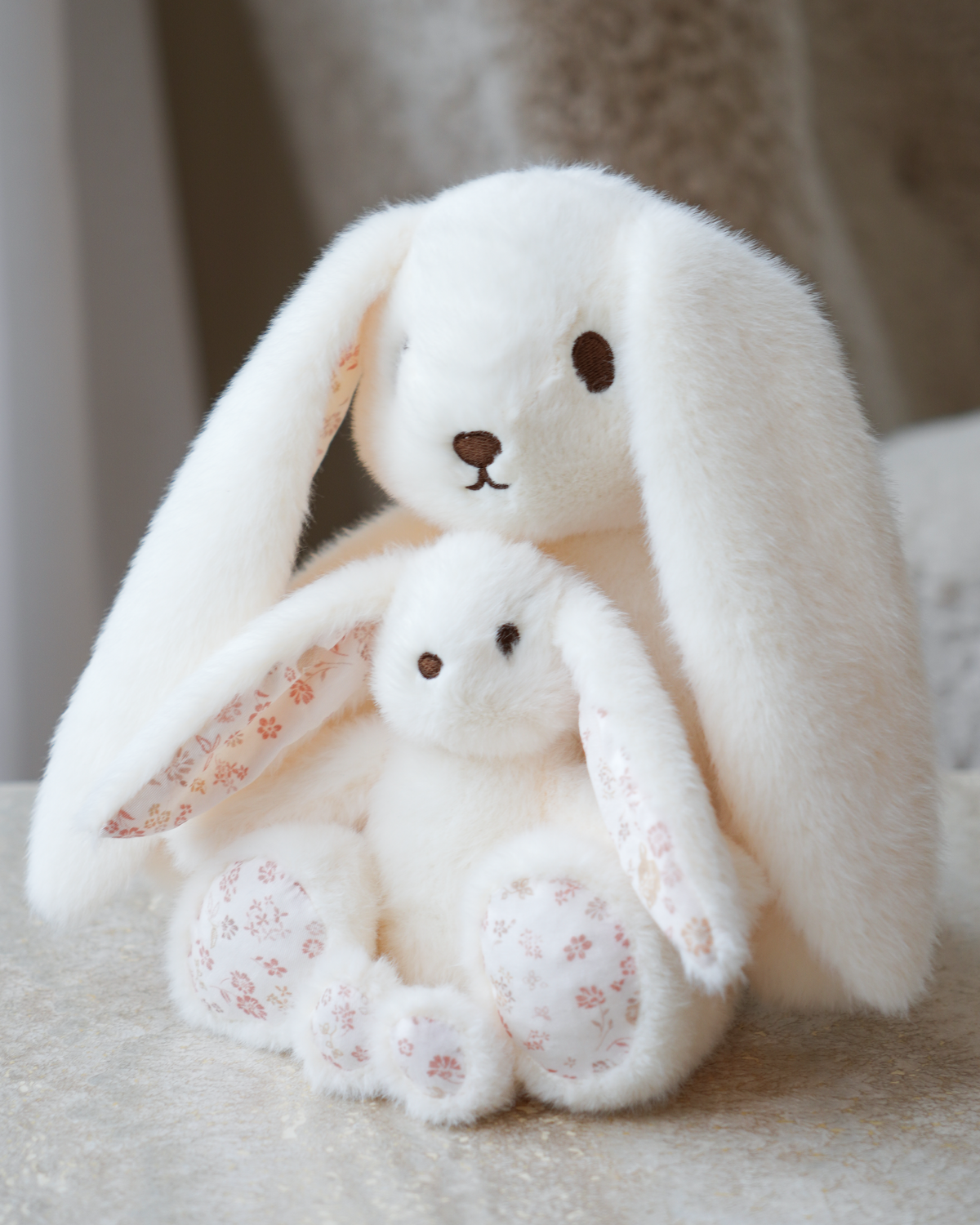 Elva Kuscheltier Hase kleine - Off-White/Augusta