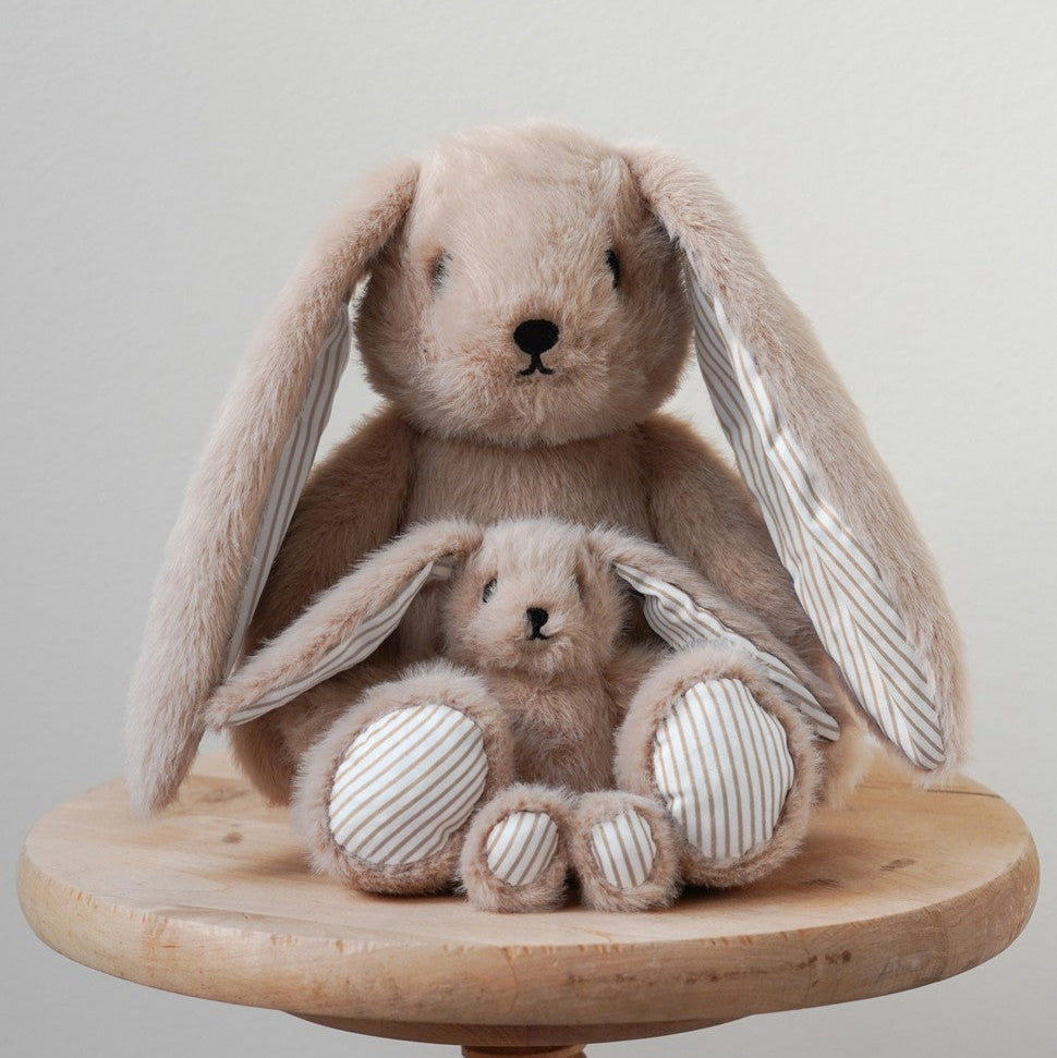 Elva Kuscheltier Hase kleine - Latte/Classic Stripes Camel