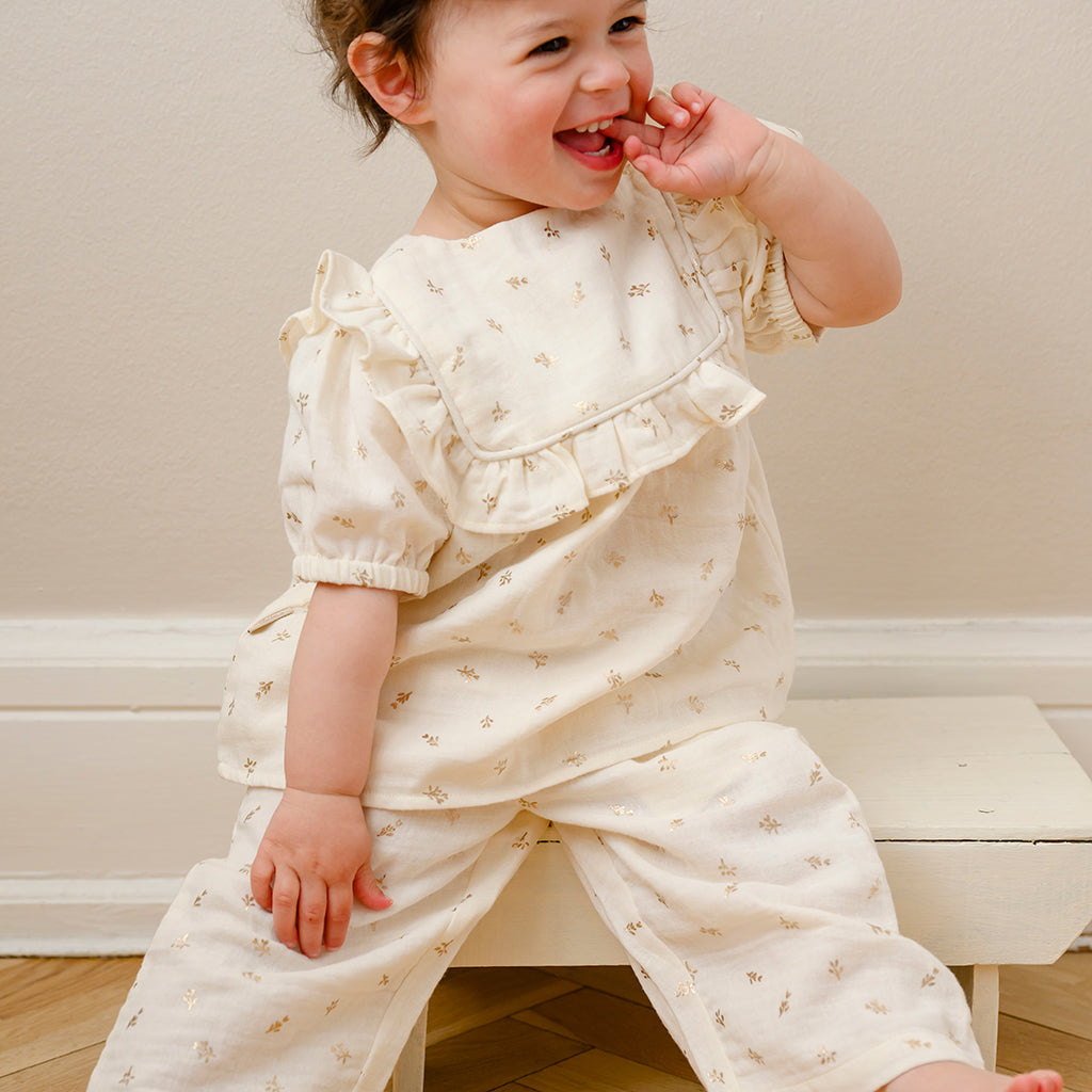 Vilde Hose - GOTS - Gold Flower