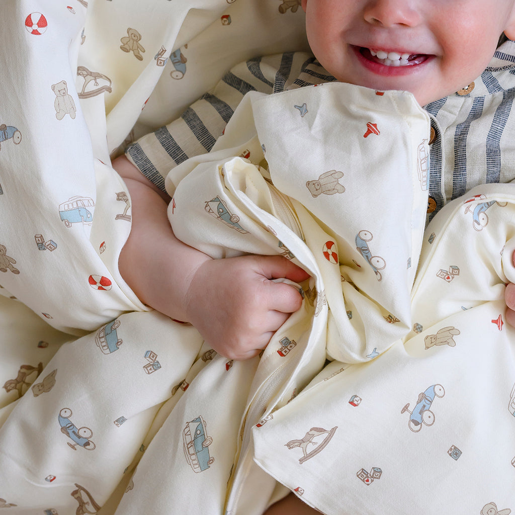 Babybettwäsche, 70x100cm - GOTS - Vintage Toys