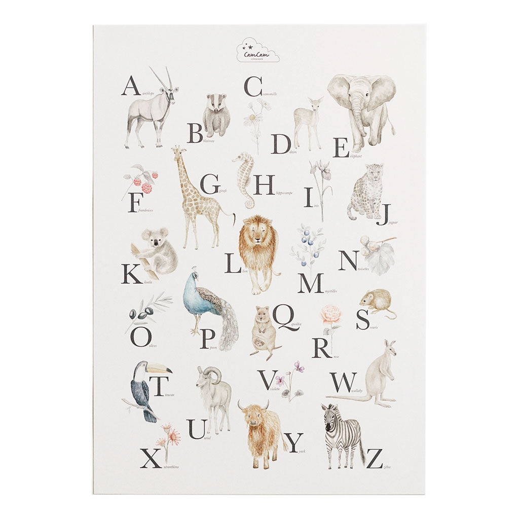 Alphabet-Poster – französische Version