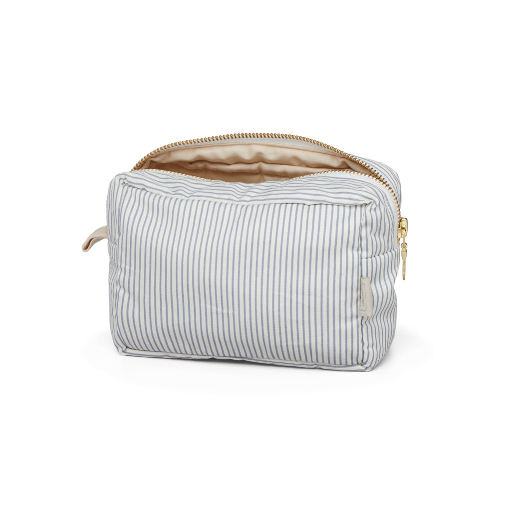 Kosmetiktasche - OCS Classic Stripes Blau, Praline