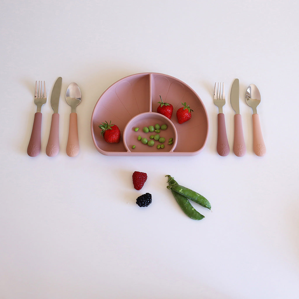 Blumen-Kinderbesteckset - Rosenmischung