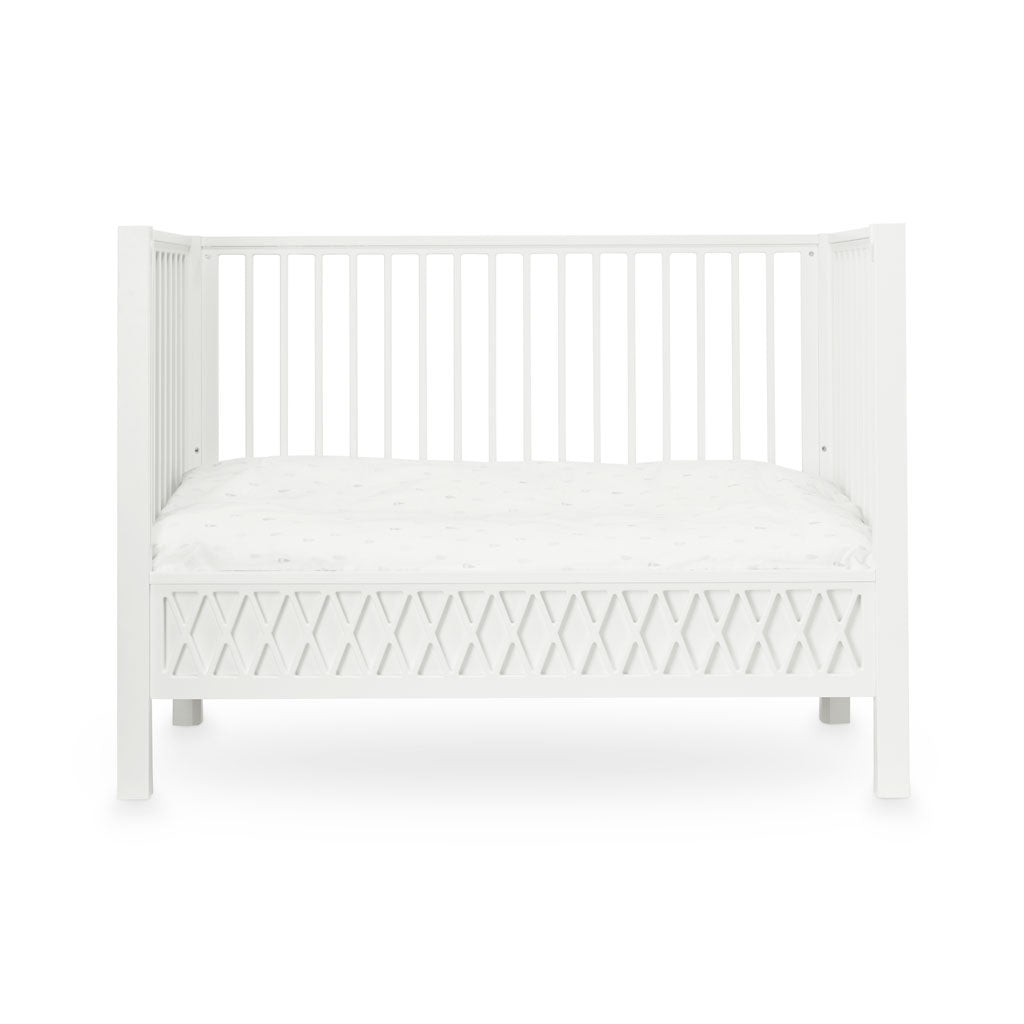 Harlequin Babybett, 60 x 120 cm, FSC Mix – Weiß